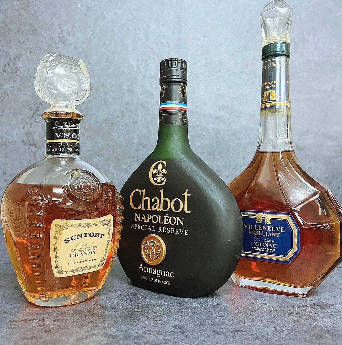 未開栓Chabot シャボー ナポレオン ブランデー コニャック古酒 3本セット Yahoo!オークション -「chabot ナポレオン」(ブランデー