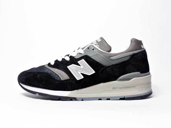 定価7千円OFF!新品【ニューバランス】US7.5D(25.5cm)・誕生35周年記念復刻モデル・U997BK/ブラック・メイドインUSA/u997gy