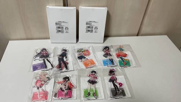 【未開封・送料込み】物語シリーズ×望月けい アクリルスタンド ちびキャラメタリックポストカードBOX フォト風カード&ステッカーBOX