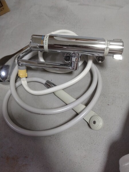 KVK サーモスタット式シャワー 混合水栓 壁付サーモスタット シャワー付
