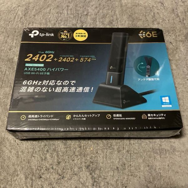 送料無料新品未開封正規品 TP-Link WiFi 無線LAN WiFi 6E 2402 Mbps (6 GHz) + 2402 Mbps (5 GHz) + 574 Mbps (2.4 GHz) Arhcer TXE70UH/A