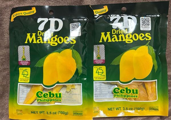 ドライマンゴー100g×2個 200g 7D cebu フィリピン ビタミン 食物繊維 エイジング ドライマンゴー 東南アジア フルーツ 果物