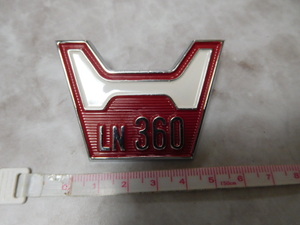 珍品彡希少レア・新品在庫品・ホンダ・LN360(金属製)エヌコロ・エンブレムバッジ・当時物レトロ・旧車・チューニングカー・街道レーサー