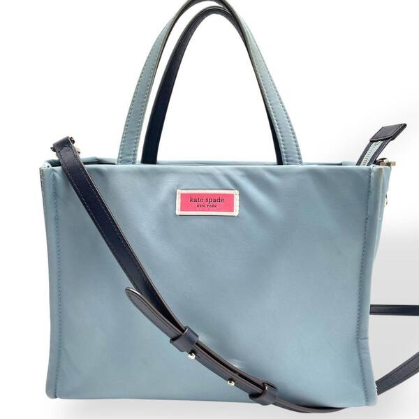 美品 Kate Spade 2way トートバッグ ショルダー ナイロン サム