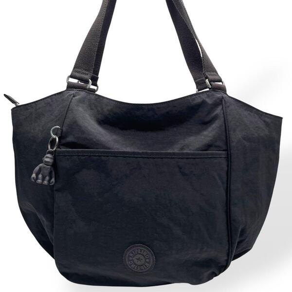美品 Kipling キプリング トートバッグ ワンショルダー ナイロン 黒
