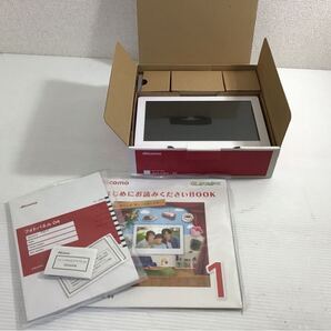 ★未使用★ docomo/ドコモ フォトパネル04 ホワイト デジタルフォトフレーム 写真 動画 SDカード付