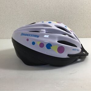 ブリヂストン 自転車用ヘルメット L(56~60cm) airio 子供用(6歳以上) ホワイト サイクリング BRIDGESTONE