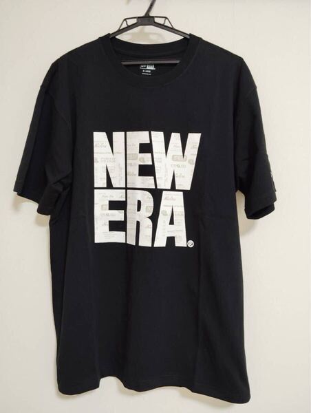 新品NEWERA (ニュ−エラ) メンズ半袖TシャツArchive Logo スクエア XL ブラック黒