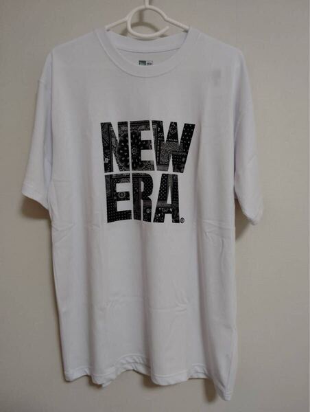 新品NEWERA (ニュ−エラ) メンズ半袖TシャツCT TEE F PAISLEY SQUARE WHI 14410104 白ホワイト XLペイズリーバンダナ柄
