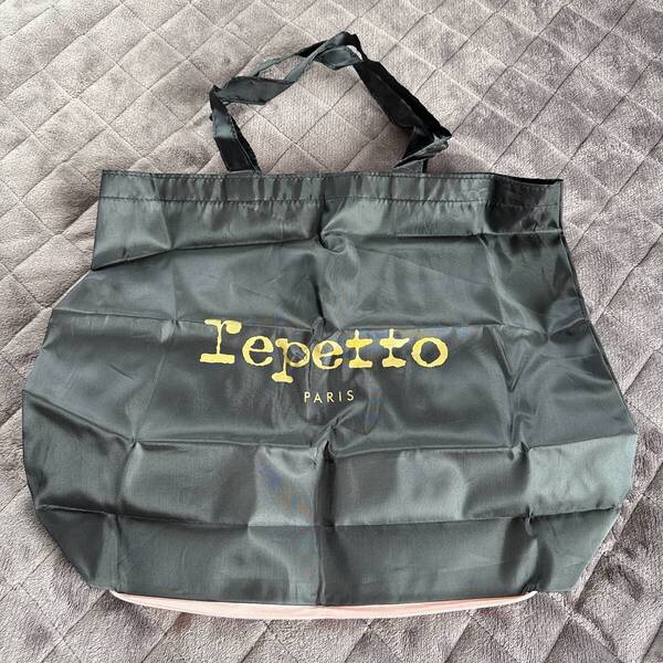 ◆当日発送◆【未使用品】 repetto レペット 折りたたみ トートバッグ ブラック お買い物 サブバッグ ショッピング エコバッグ ナイロン