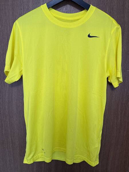 ◆当日発送◆【未使用品】 NIKE ナイキ DRI-FIT Tシャツ イエロー メンズLサイズ 吸湿速乾 ドライ スポーツ トレーニング