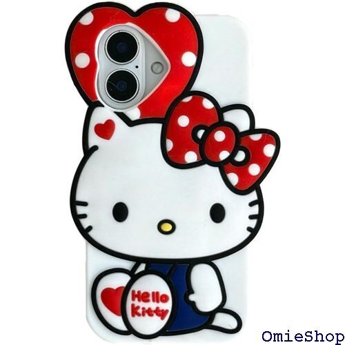 キティちゃん スマホケース iphone用 ケース キ かわいい 面白い 落下防止 耐衝撃 A-アイフォン15用 2811