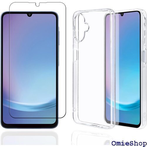 1+1 For Galaxy A25 5G SC-53 3F SCG33 専用ケース 1枚フィルム&透明 ケース 2691