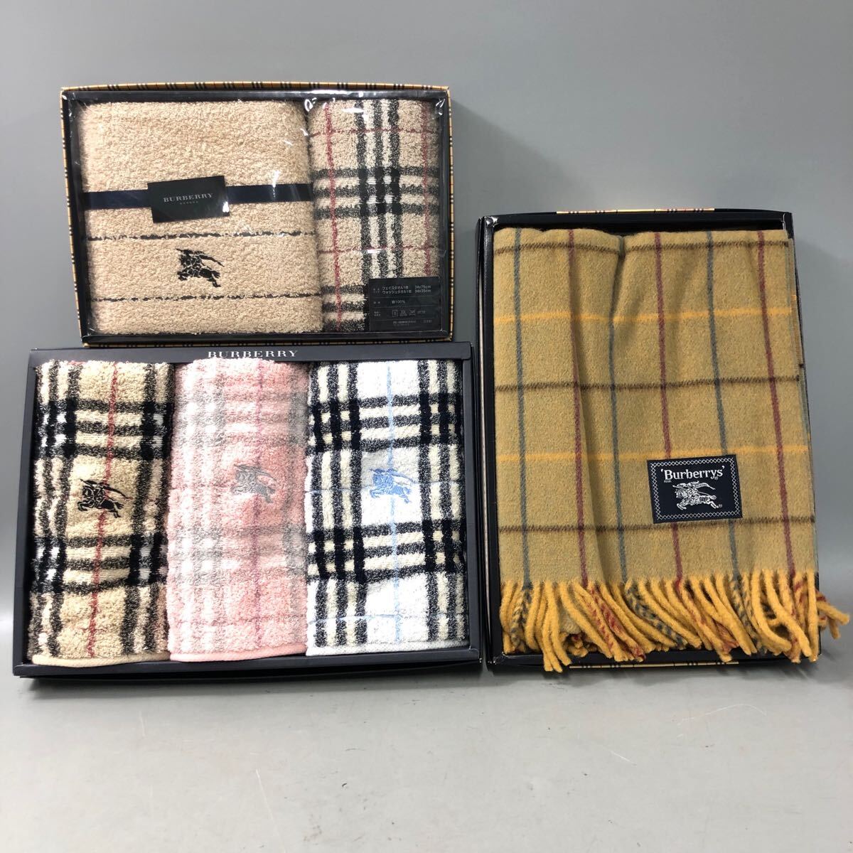 BURBERRY 未使用 バーバリー タオルセット ウォッシュタオル 綿