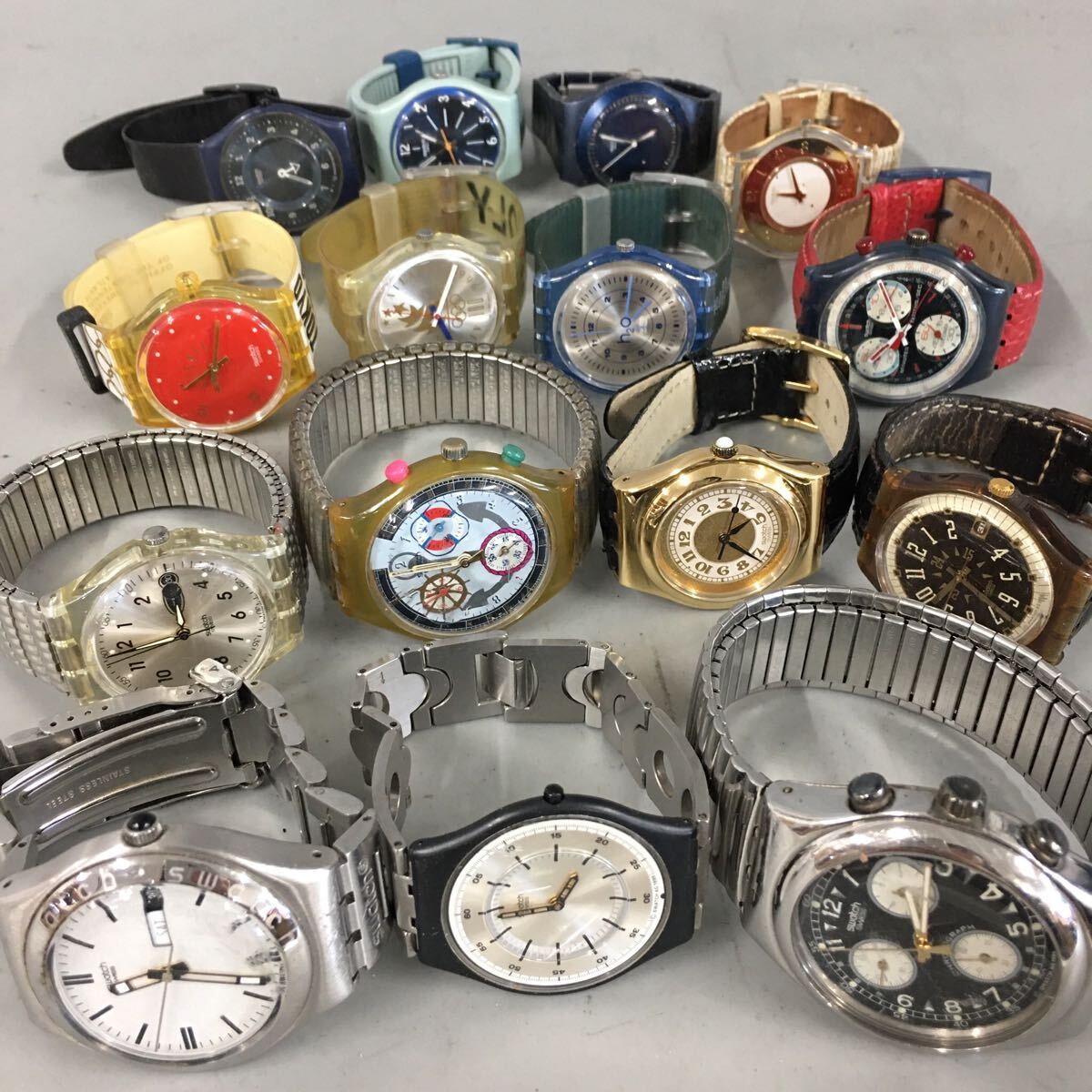 Yahoo!オークション -「ジャンク時計まとめて」(その他) (SWATCH
