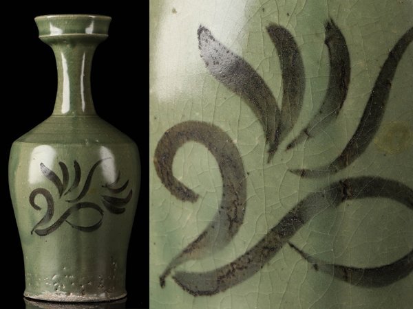 古美術 高麗 青磁 花紋 瓶 李朝(K-A620) Yahoo!オークション -「青磁 花瓶」(李朝) (中国、朝鮮半島)の