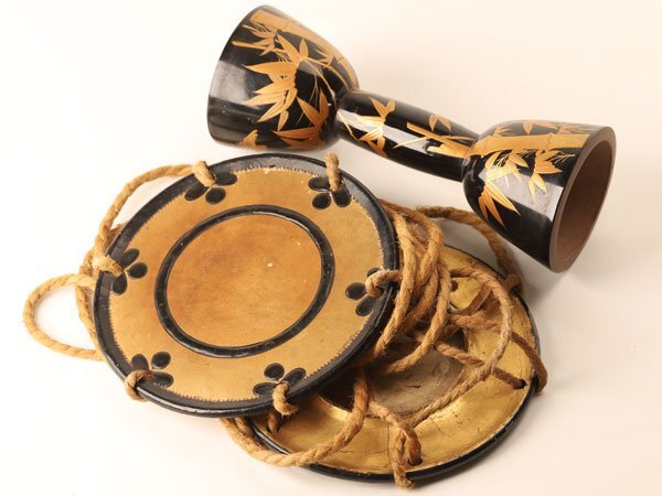 和楽器 蒔絵つつみ 時代鼓 堤太鼓 箱なし(鼓)｜売買された