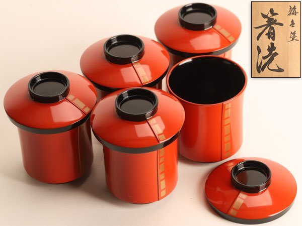 Amazon｜輪島漆塗箸 本乾漆塗り箸 桐箱入り5膳セット｜箸