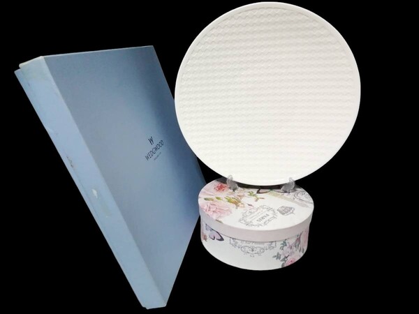 33CM 新品未使用◇自宅保管 ウェッジウッド ナイトアンドデイ プレート WEDGWOOD ナイト&デイ 化粧箱付き