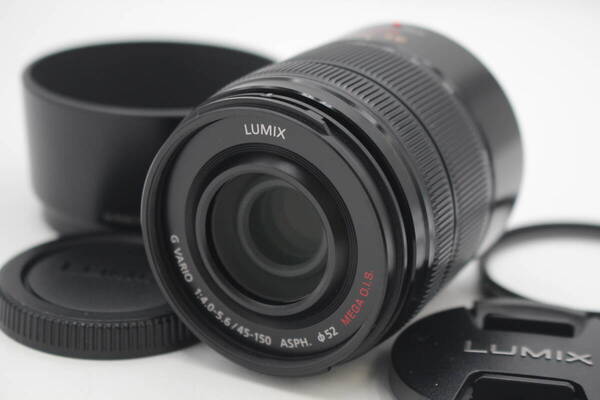 極美品◆Panasonic LUMIX G VARIO 45-150mm F4-5.6 MEGA O.I.S. H-FS45150◆4056-0606