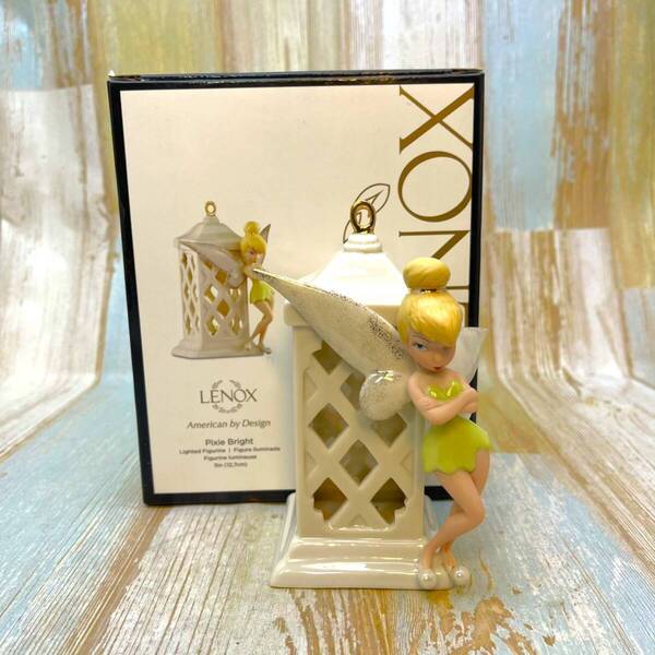 ピーターパン Peter Pan ティンカーベル Tinker Bell ランタン LEDライト フィギュア★レノックス LENOX ディズニーショーケース Disney