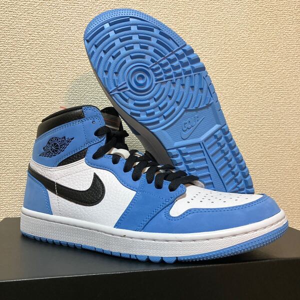 新品 未使用 黒タグ NIKE AIR JORDAN 1 HIGH G GOLF DQ0660-400 nike air jordan 26.5cm UNC ナイキ スニーカー メンズ ゴルフ