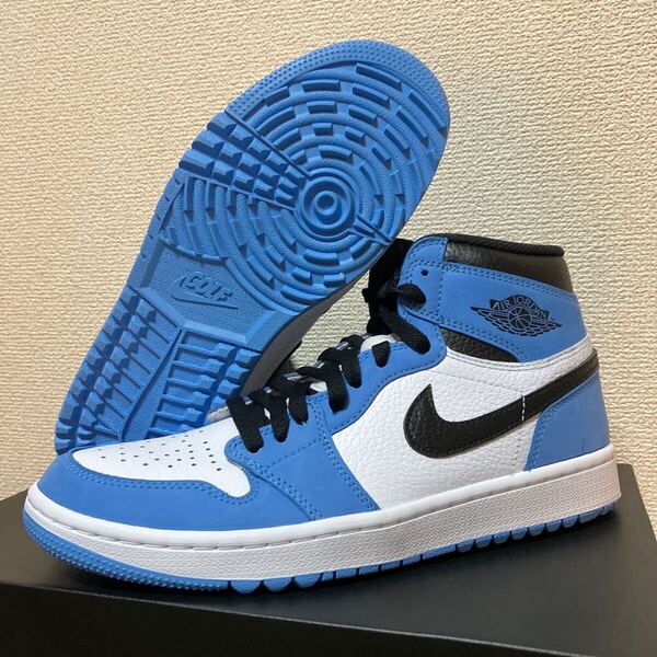 新品 未使用 黒タグ NIKE AIR JORDAN 1 HIGH G GOLF DQ0660-400 nike air jordan 26.5cm UNC ナイキ スニーカー メンズ ゴルフ シューズ