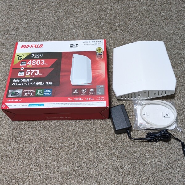 WSR-5400AX6P-WH バッファロー Wi-Fiルーター美品