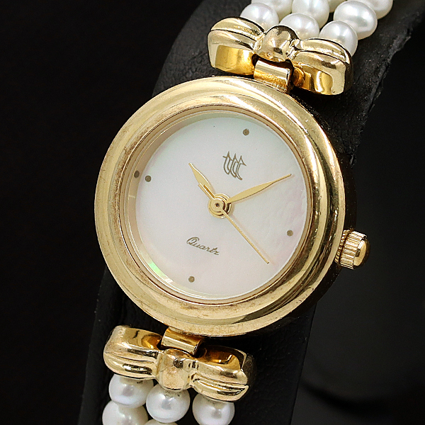 PEARL ELEGANCE パールエレガンス 腕時計 レディース シェル文字盤