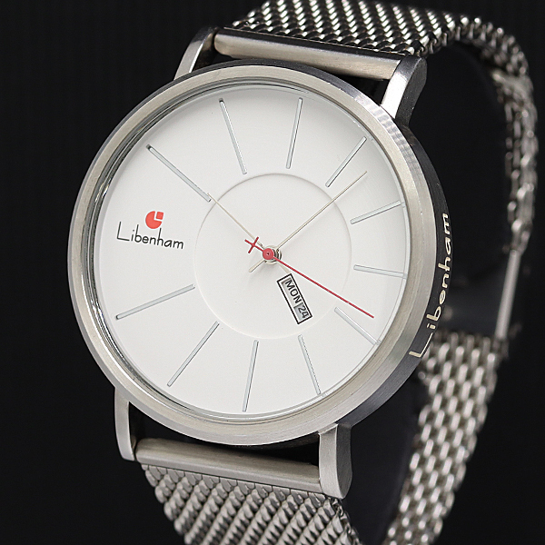 【美品】Libenham リベンハム 自動巻 LH-90034 ホワイト文字盤 Yahoo!オークション -「(リベンハム libenham)」(アクセサリー