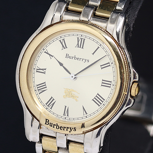 稼動品 腕時計 Burberrys バーバリー ラウンド ローマ数字 3針 Yahoo!オークション -「バーバリー時計」(は行) (ブランド腕時計