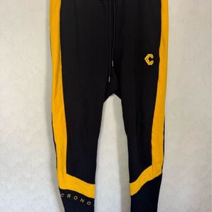 CRONOS クロノス パンツ Lサイズ ブラック イエロー 美品 スキニー