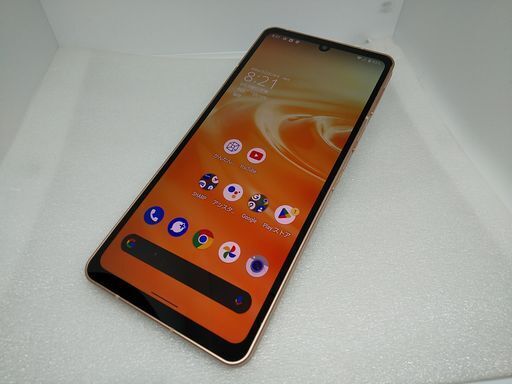 ★61034 6.1型 SHARP AQUOS sense6s SHG07 4GB/64GB au版Simロック解除済 Simフリー