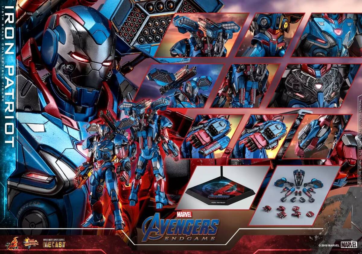 ホットトイズ　アイアン・パトリオット　【新品・未開封】 ムービー・マスターピース DIECAST】『アベンジャーズ