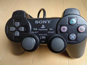 ☆状態良好☆ 【SONY】 PlayStation2 DUALSHOCK2 デュアルショック2 コントローラー/ブラック/黒 PS2/プレイステーション2
