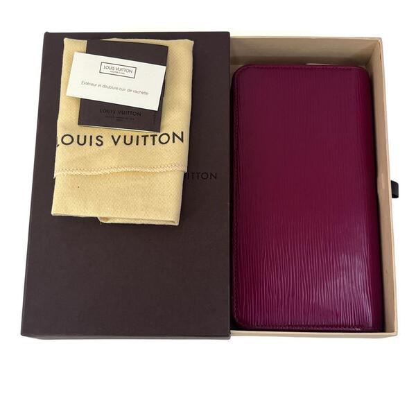 Louis Vuitton ルイヴィトン ジッピーウォレット 長財布 エピ レザー レッド系 ラウンドファスナー