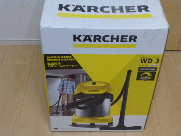 ★送料無料 新品未使用 ケルヒャー(KARCHER)乾湿両用バキュームクリーナー WD3 容量17L 集塵機