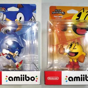 未開封新品 amiibo ソニック パックマン 2体セット スマブラSP アミーボ