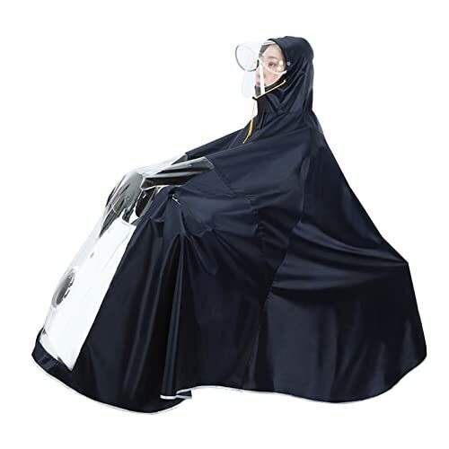 【送料無料】■レインコート 自転車 バイク対応 ポンチョ 二重つば EVA素材 リュック対応 男女兼用 視界確保 軽量 撥水(新品・未使用)
