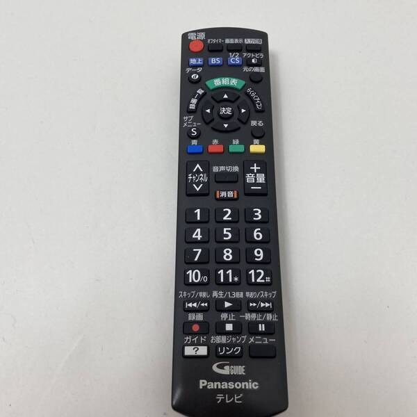 【パナソニック 純正 リモコン 12T08】動作保証 即日発送 N2QAYB001017 テレビ TH-19E300 TH-24E300 TH32F350 TH-32F300 TH-32E300