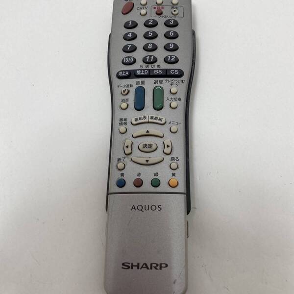 【シャープ 純正 リモコン 13R10】動作保証 即日発送 GA560WJSA テレビ用 LC-37DS3/LC-32DS3用