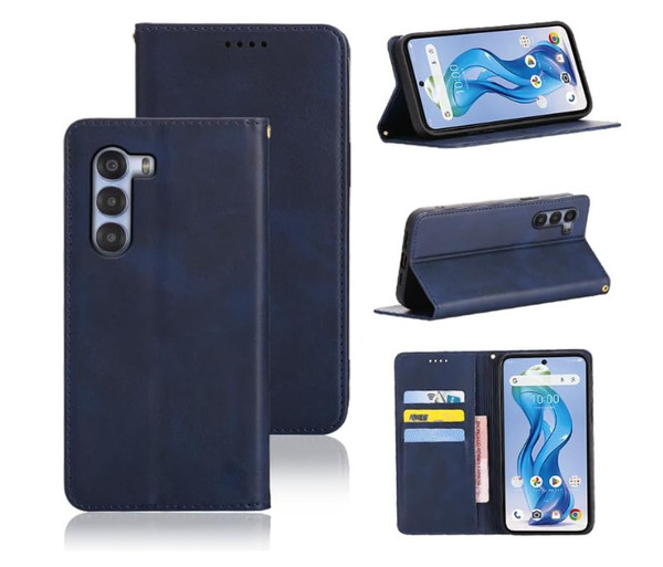 Nubia S 5G ケース 手帳型 A403ZT A403ZT スマホケース PUレザー カード収納 財布型 耐衝撃 マグネット ディープブルー ay-22