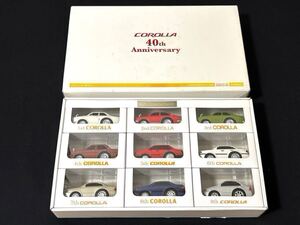 【希少・非売品】TOYOTA カローラ40周年 記念品 ミニカー ミニチュア トヨタ COROLLA Anniversary アニバーサリー レア