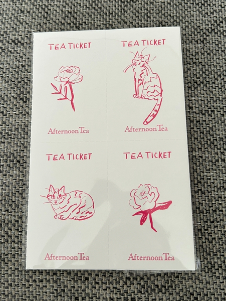 即決★Afternoon Tea ティーチケット 4枚セット★アフタヌーンティー