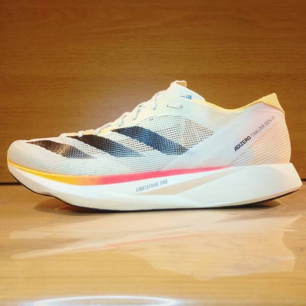 【美品/完売カラー】Adidas/ Adizero Takumi Sen 10/ 27.5 cm/ アイボリー・コアブラック/ アディダス アディゼロ タクミ セン 匠 戦