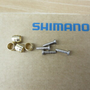 シマノ純正パーツ BH90 オリーブ/インサート各4個 油圧ブレーキホース用 新品