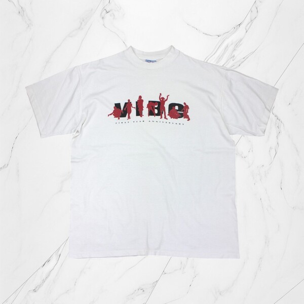 古着 USA製 ALL SPORT T-SHIRTS VIBE WHITE Tシャツ シングルステッチ 半袖 【Vintage】