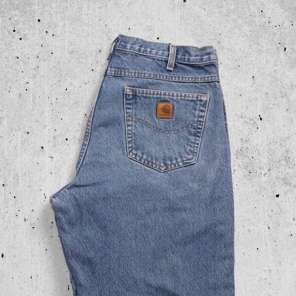 古着 00s MEXICO製 CARHARTT W38×L30 B113 DENIM PANTS JEANS DST カーハート デニム ジーンズ【Vintage】