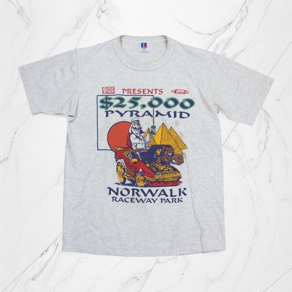 古着 80s USA製 RUSSELL ATHLETIC T-SHIRTS GREY Tシャツ シングルステッチ 半袖 【Vintage】