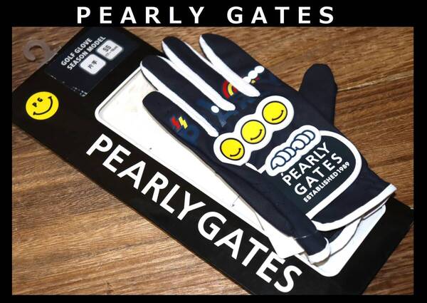 送料無料 即決【未使用】 PEARLY GATES ★ 左手用 片手 ゴルフ グローブ SS/17~18cm (どうしちゃったPGシリーズ) ★ パーリーゲイツ 併